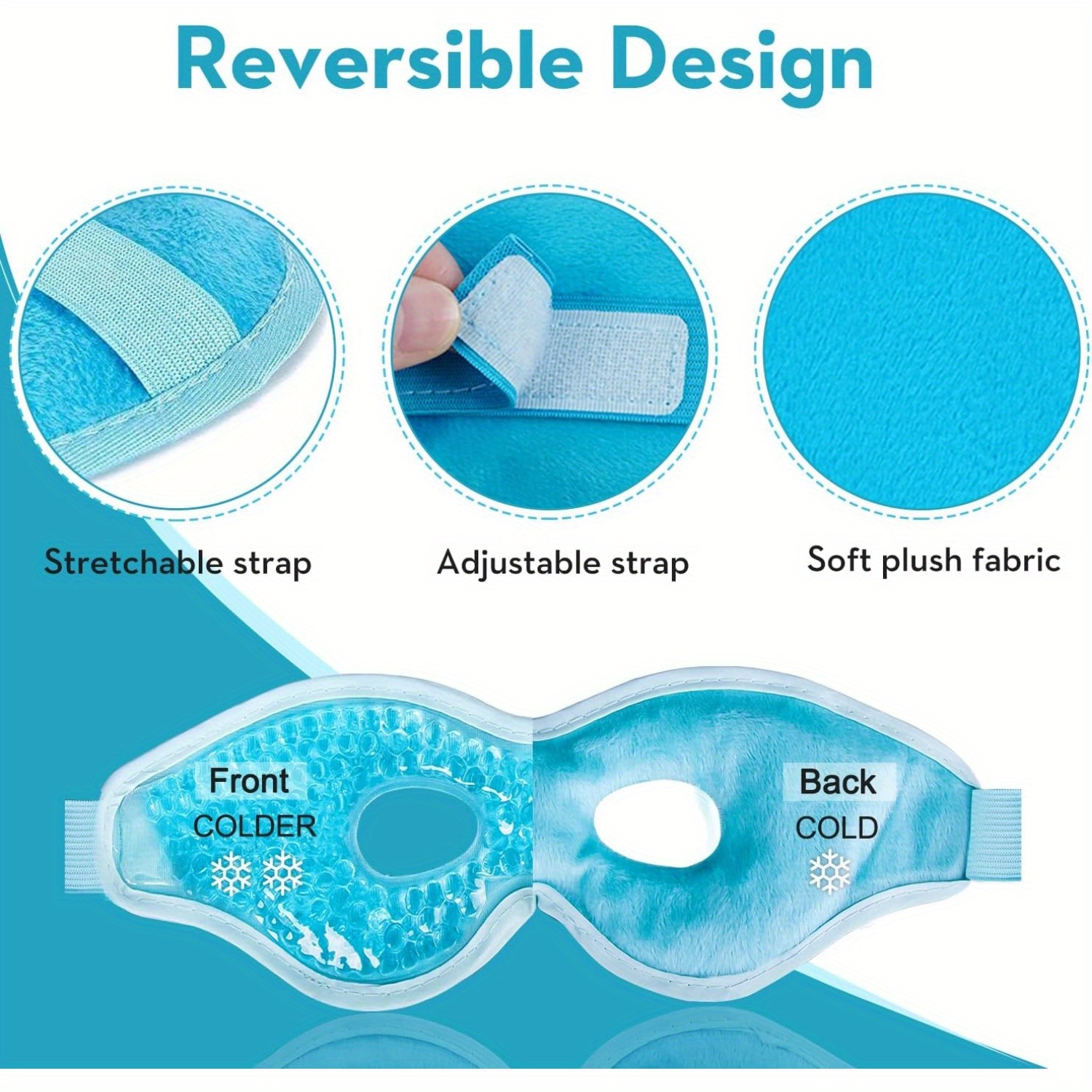 2Pcs/Set Gel Eye Mask Cooling  – Eye Mask Heated recenzja i cena