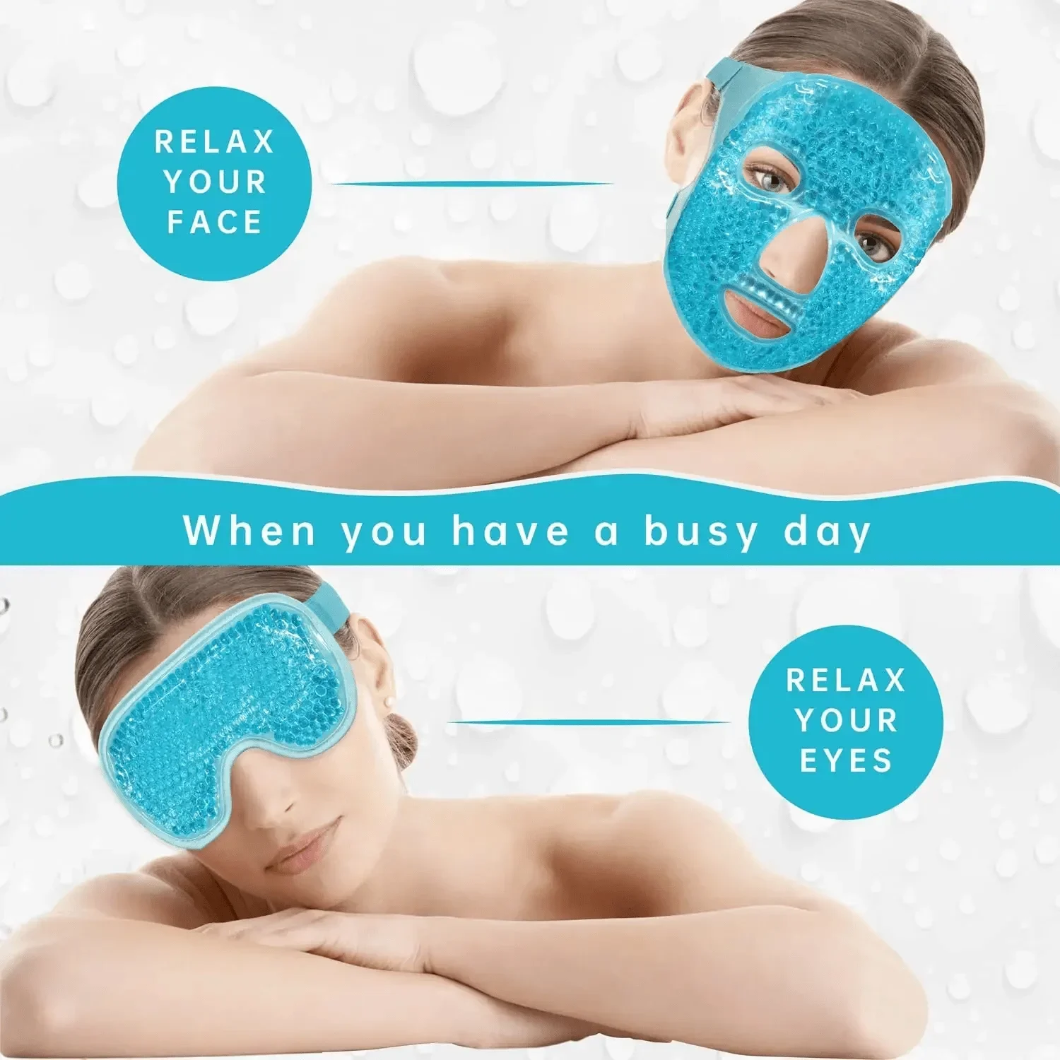 Gel Cooling Ice Face Eye Mask  – Eye Mask Heated recenzja i cena